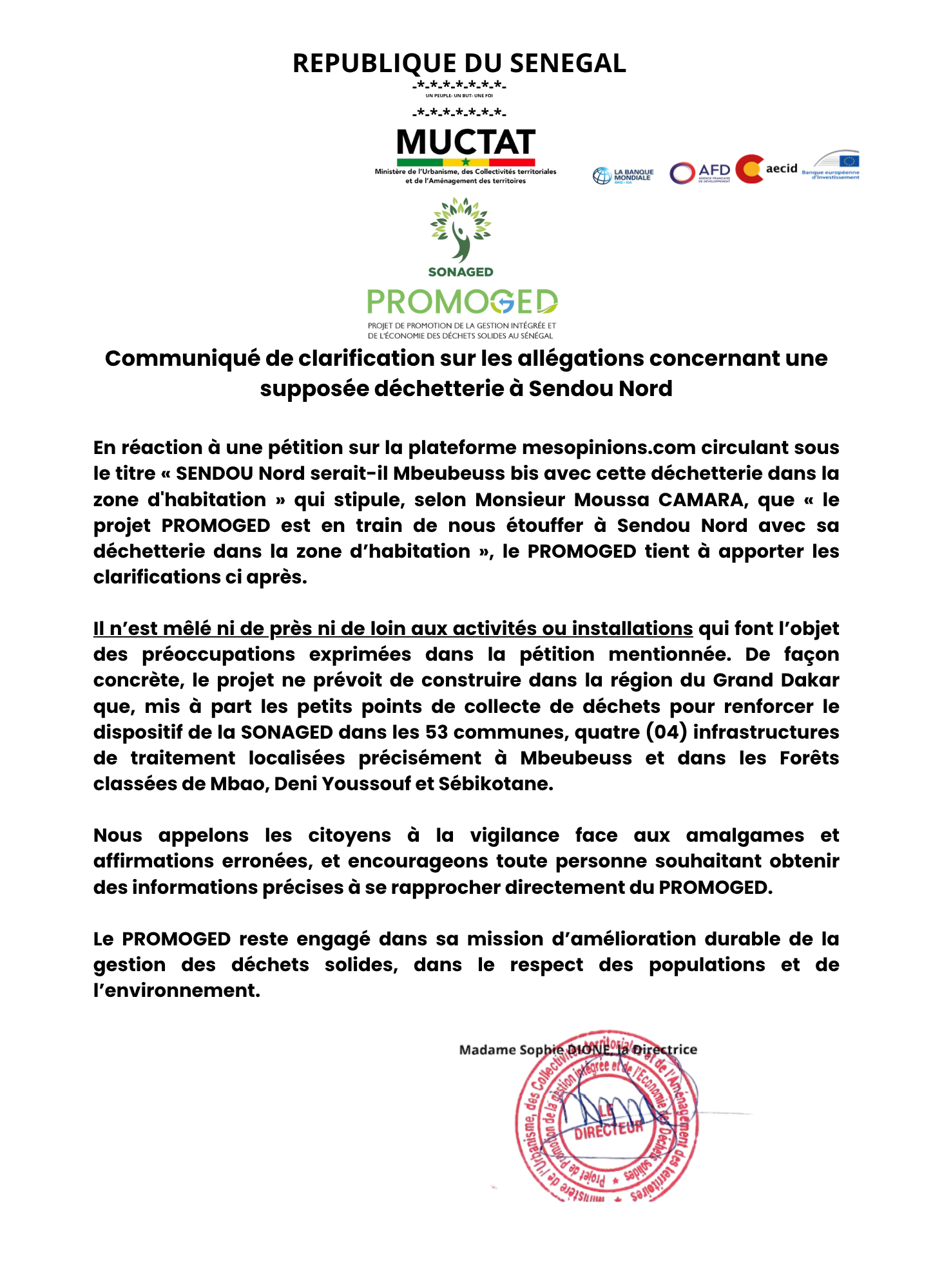 Communiqué